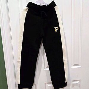 PUMA X FENTY BY RIHANNA Women’s Fitted Panel Sweat Pants – Puma Black-Cream, XS
